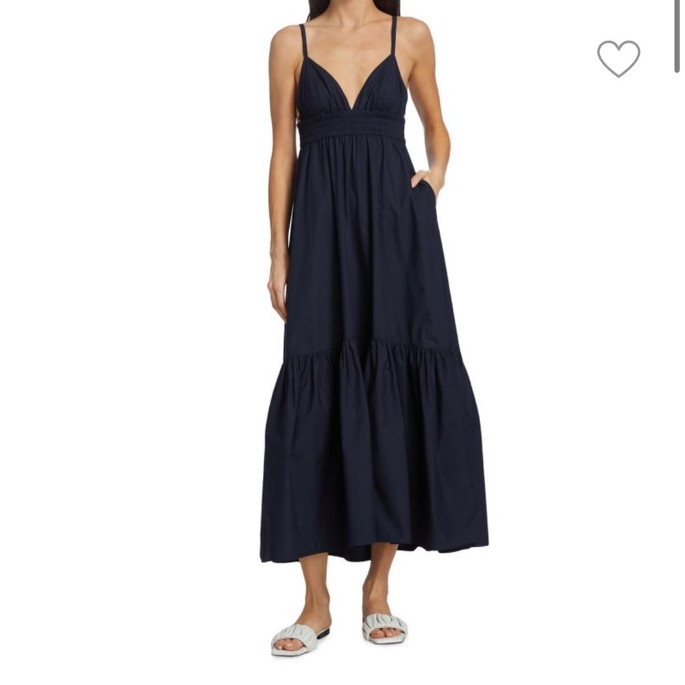 Elegant Navy Maxi Dress